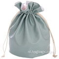 Drawstring cosmetische accessoires organisator PU make -up zakje